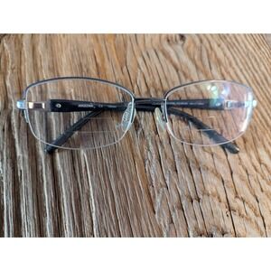Aristar Charmant AR16366 543 Rectangular Gunmetal Half Rim Eyeglasses Frames